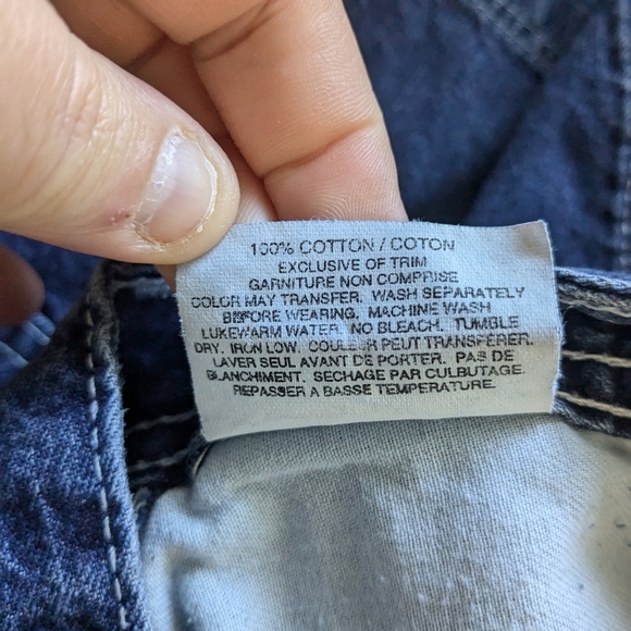 TOMMY HILFIGER Y2K Jeans Skirt 100% Cotton Size 7 Made In Canada - Picture 6 of 9